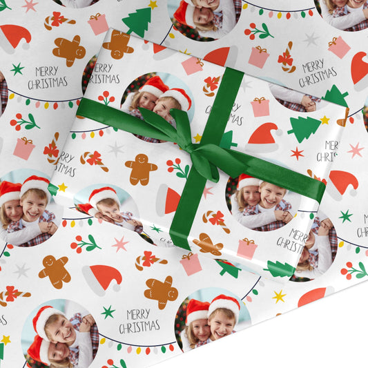Photo Christmas Fun Custom Wrapping Paper