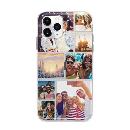 Photo Collage Apple iPhone 11 Pro Max in Silver with Bumper Case