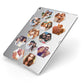 Photo Collage Hexagon Apple iPad Case on Silver iPad Side View