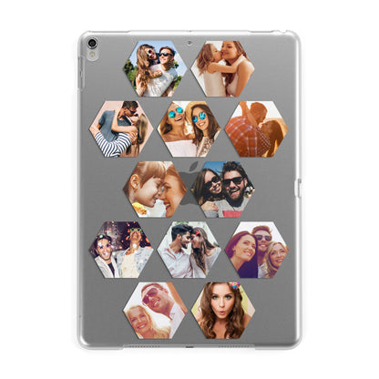 Photo Collage Hexagon Apple iPad Silver Case