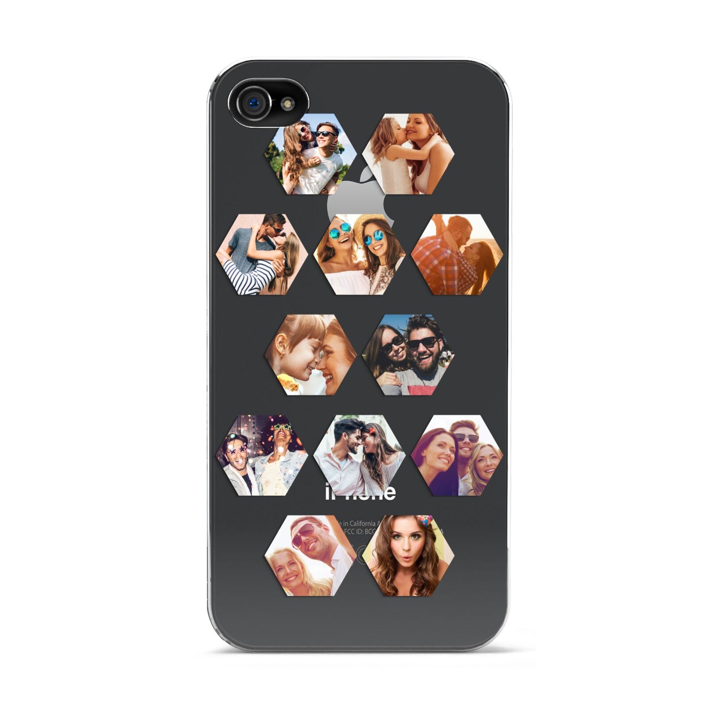 Photo Collage Hexagon Apple iPhone 4s Case