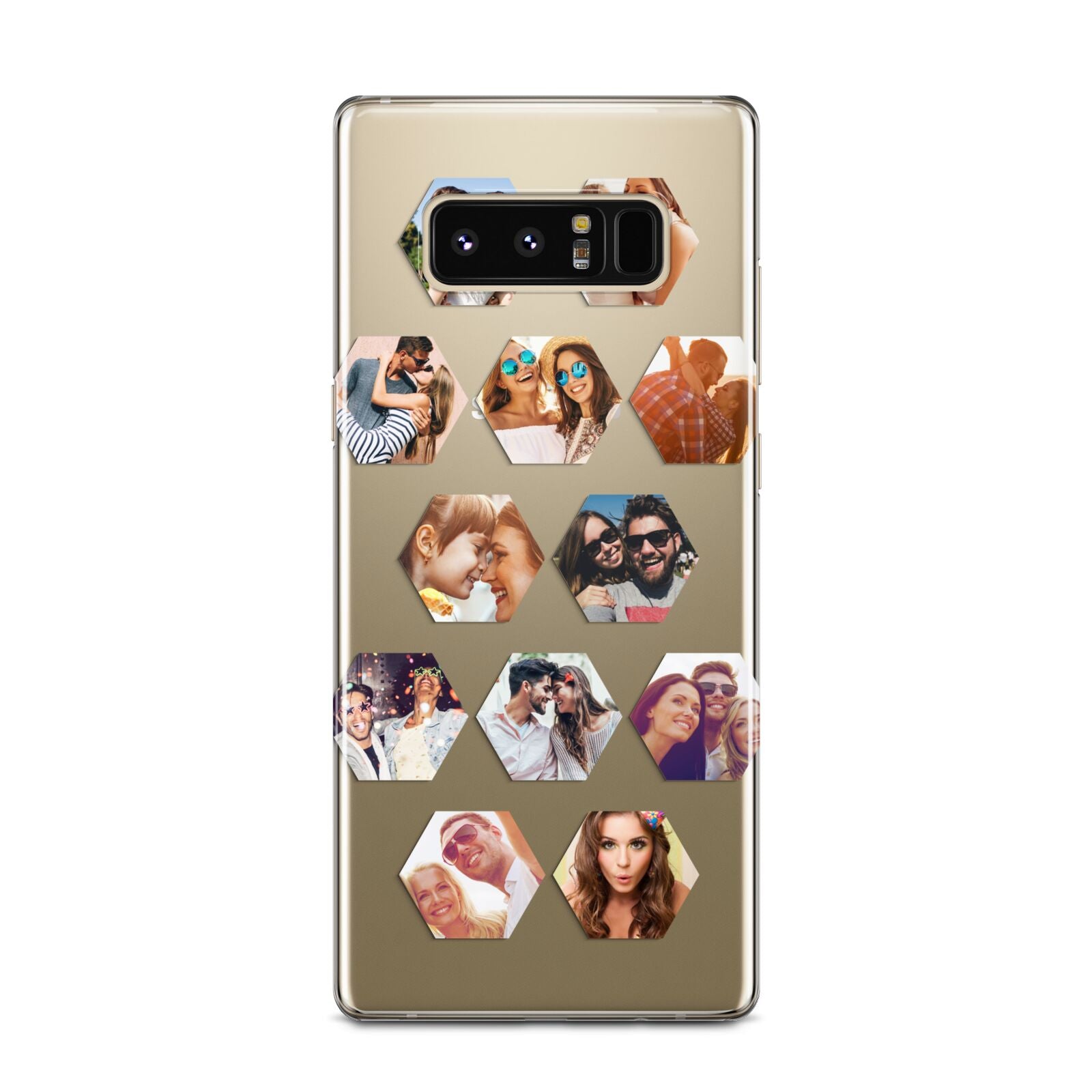 Photo Collage Hexagon Samsung Galaxy Note 8 Case