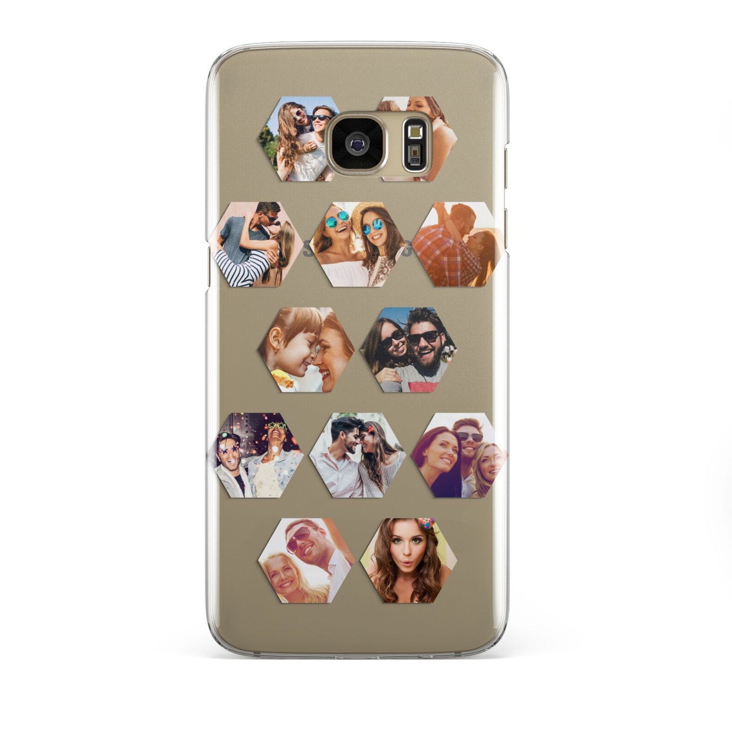 Photo Collage Hexagon Samsung Galaxy S7 Edge Case