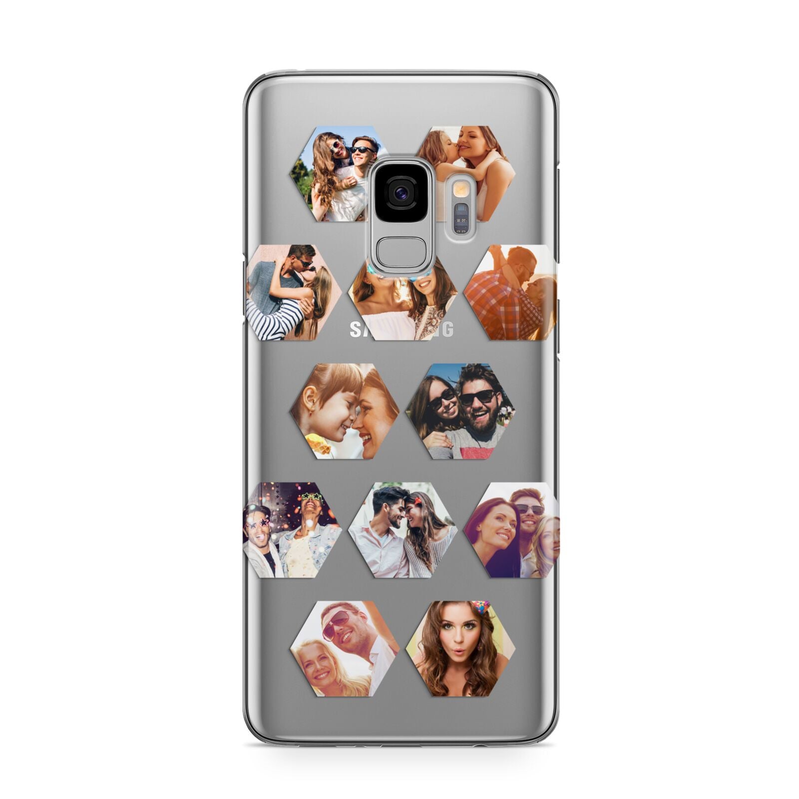 Photo Collage Hexagon Samsung Galaxy S9 Case