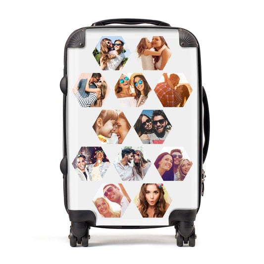 Photo Collage Hexagon Suitcase