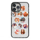 Photo Collage Hexagon iPhone 13 Pro Max Black Impact Case on Silver phone