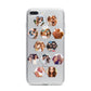 Photo Collage Hexagon iPhone 7 Plus Bumper Case on Silver iPhone