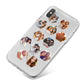 Photo Collage Hexagon iPhone X Bumper Case on Silver iPhone