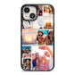 Photo Collage iPhone 13 Black Impact Case on Silver phone