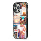 Photo Collage iPhone 13 Pro Max Black Impact Case Side Angle on Silver phone
