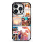 Photo Collage iPhone 14 Pro Black Impact Case on Silver phone
