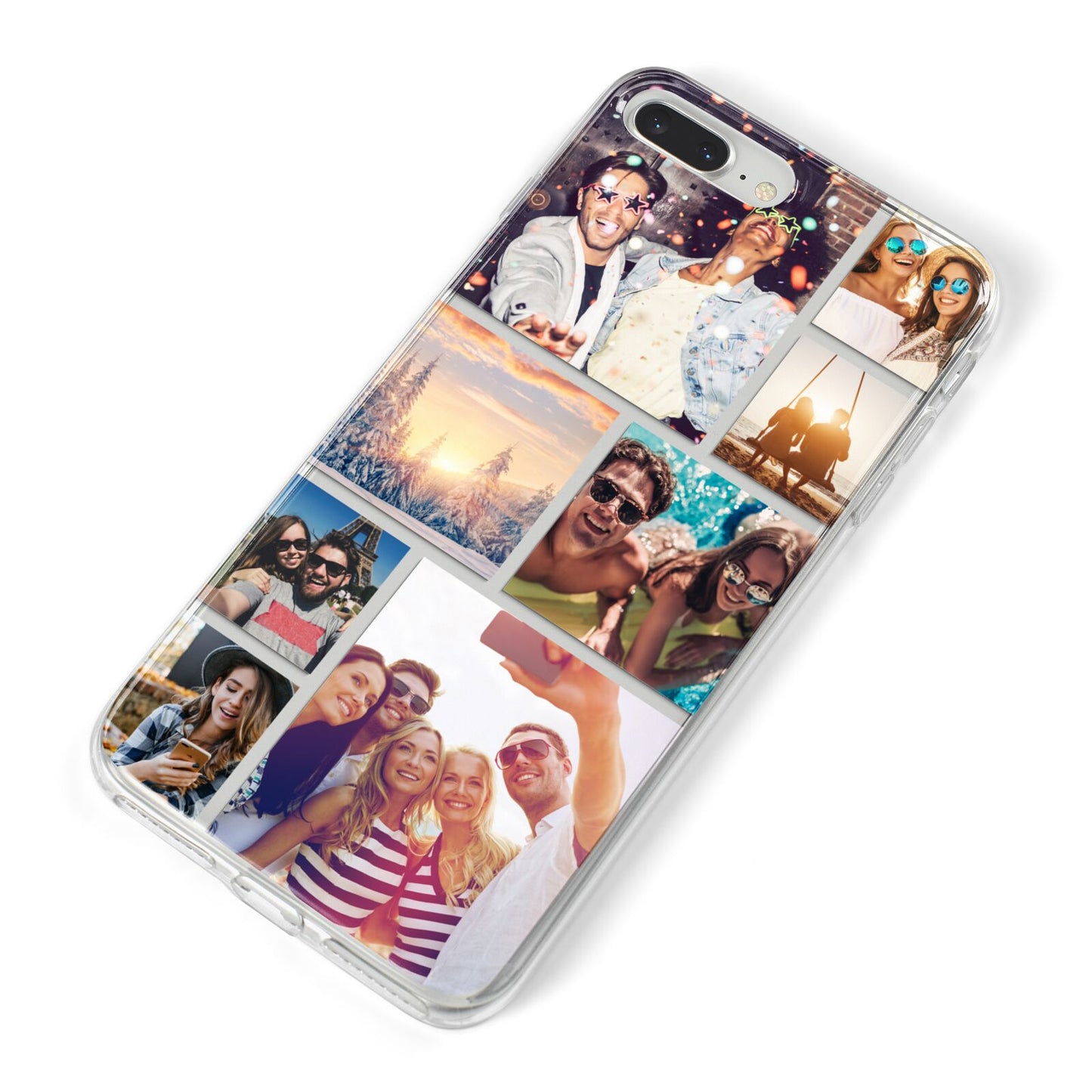 Photo Collage iPhone 8 Plus Bumper Case on Silver iPhone Alternative Image