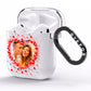 Photo Confetti Heart AirPods Clear Case Side Image