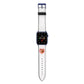 Photo Confetti Heart Apple Watch Strap with Blue Hardware