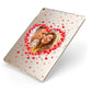Photo Confetti Heart Apple iPad Case on Gold iPad Side View