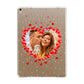 Photo Confetti Heart Apple iPad Gold Case