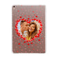 Photo Confetti Heart Apple iPad Rose Gold Case