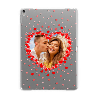 Photo Confetti Heart Apple iPad Silver Case