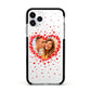 Photo Confetti Heart Apple iPhone 11 Pro in Silver with Black Impact Case