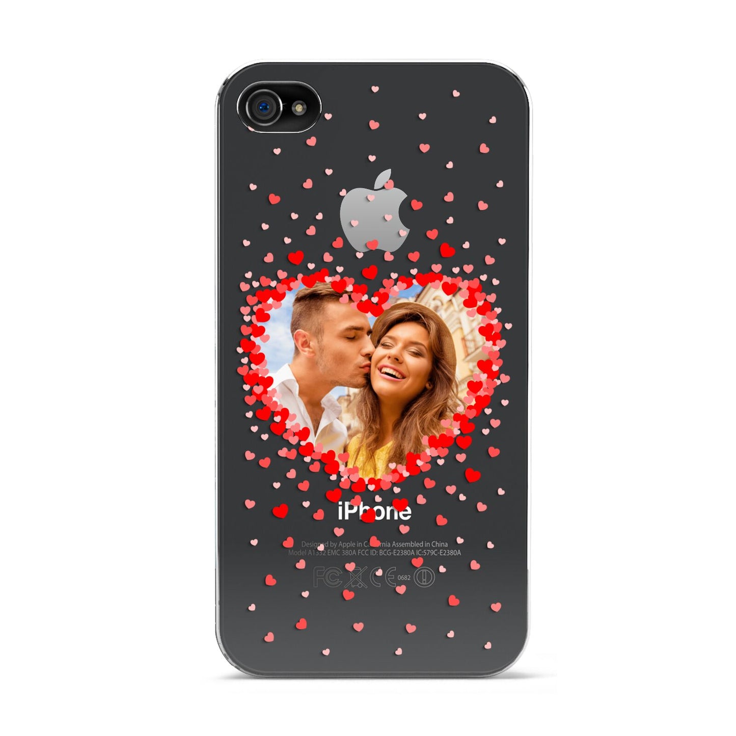Photo Confetti Heart Apple iPhone 4s Case