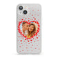 Photo Confetti Heart iPhone 13 Clear Bumper Case