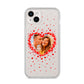 Photo Confetti Heart iPhone 14 Plus Clear Tough Case Starlight