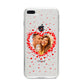Photo Confetti Heart iPhone 8 Plus Bumper Case on Silver iPhone