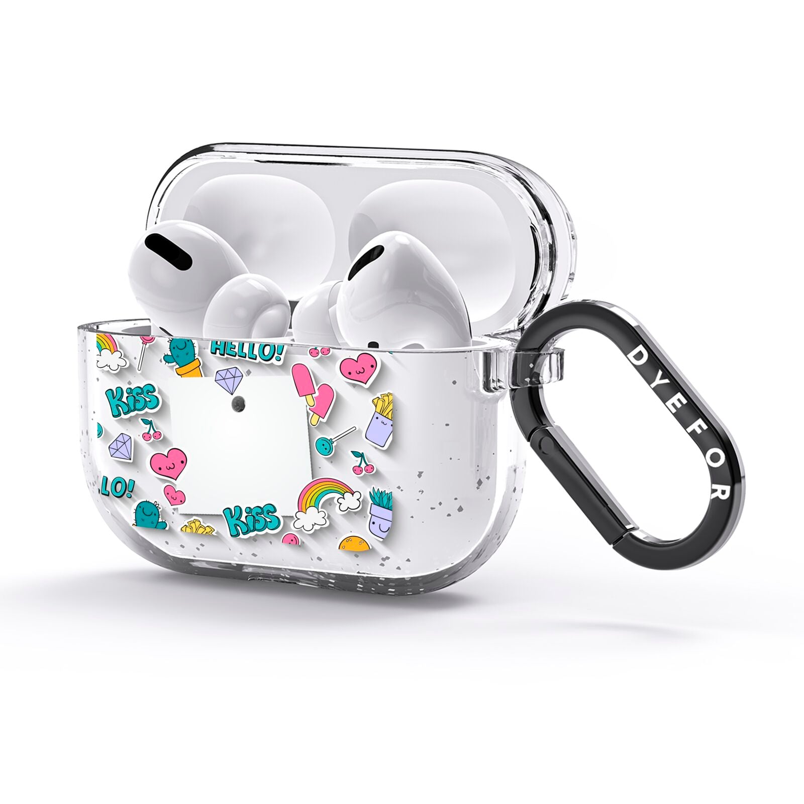 Photo Cute Stickers AirPods Glitter Case 3rd Gen Side Image