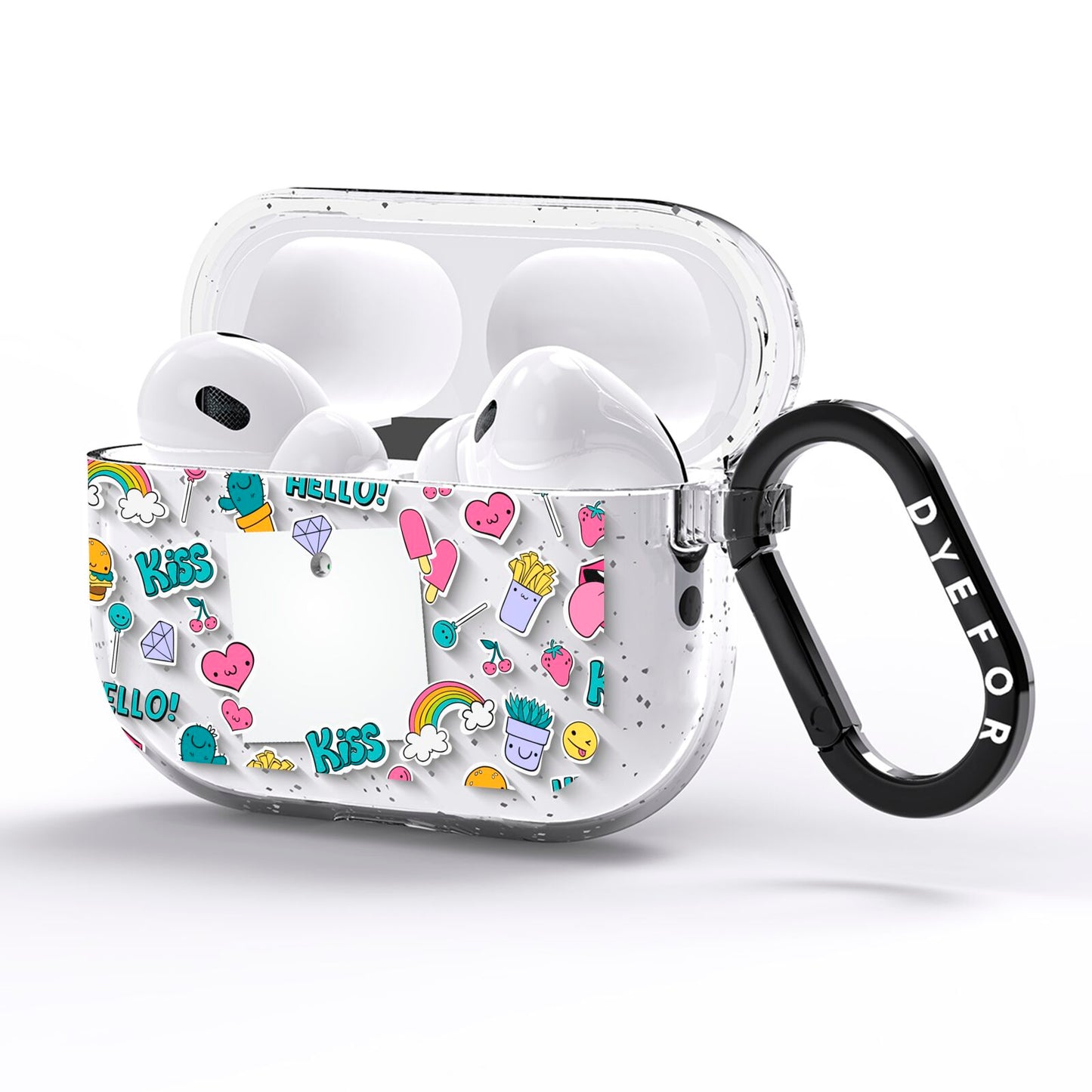 Photo Cute Stickers AirPods Pro Glitter Case Side Image
