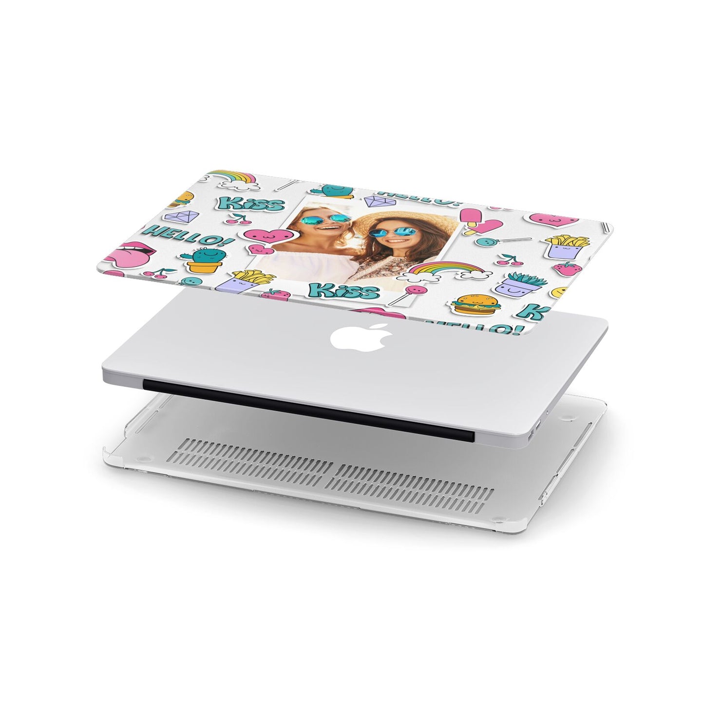 Photo Cute Stickers Apple MacBook Case in Detail