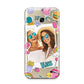Photo Cute Stickers Samsung Galaxy A3 2017 Case on gold phone