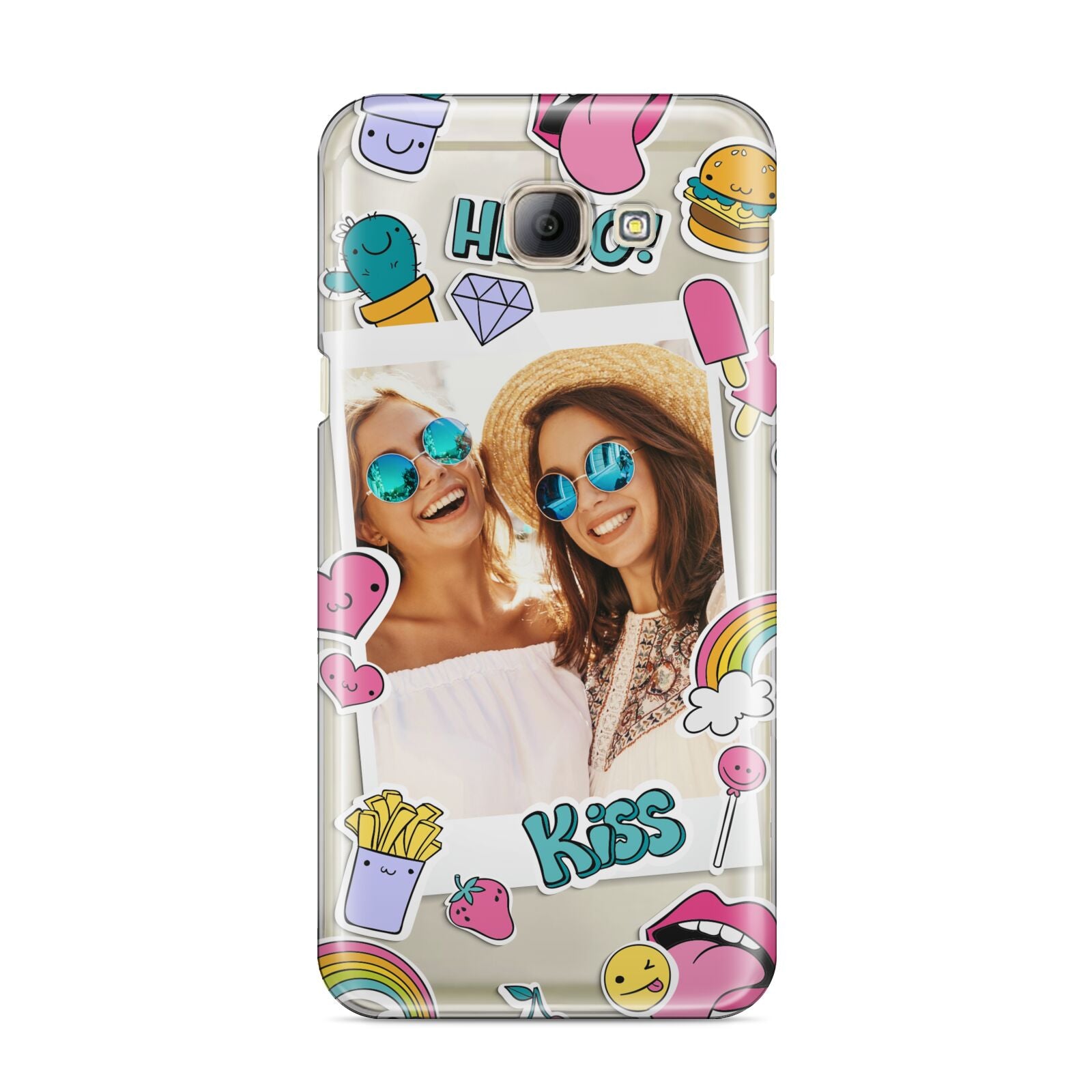 Photo Cute Stickers Samsung Galaxy A8 2016 Case