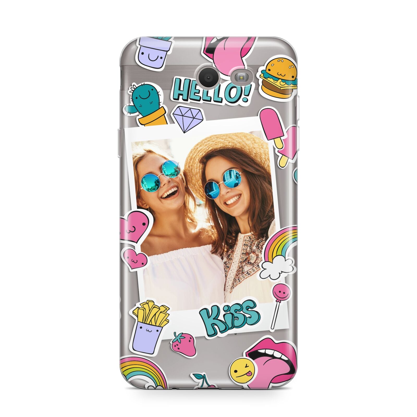 Photo Cute Stickers Samsung Galaxy J7 2017 Case