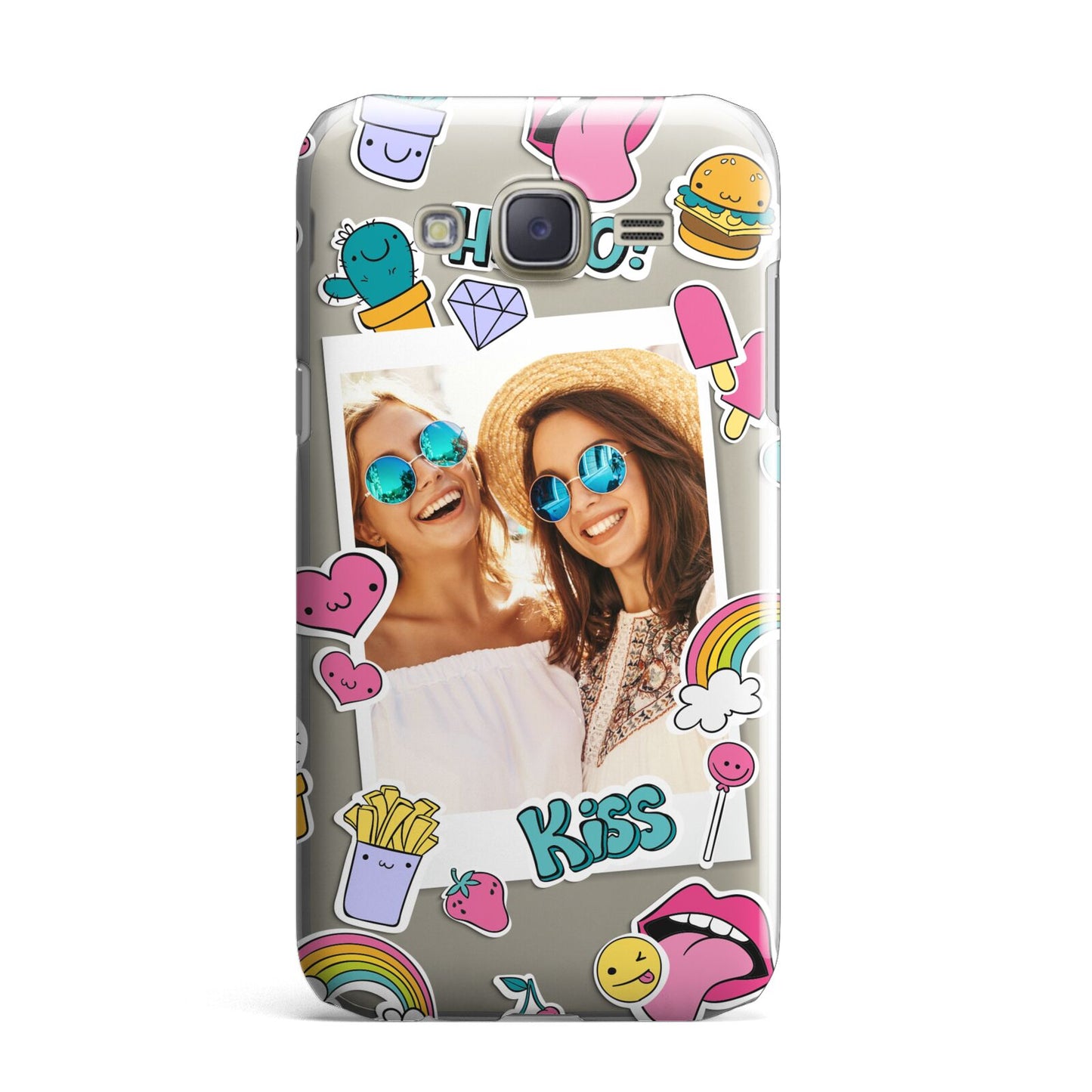Photo Cute Stickers Samsung Galaxy J7 Case