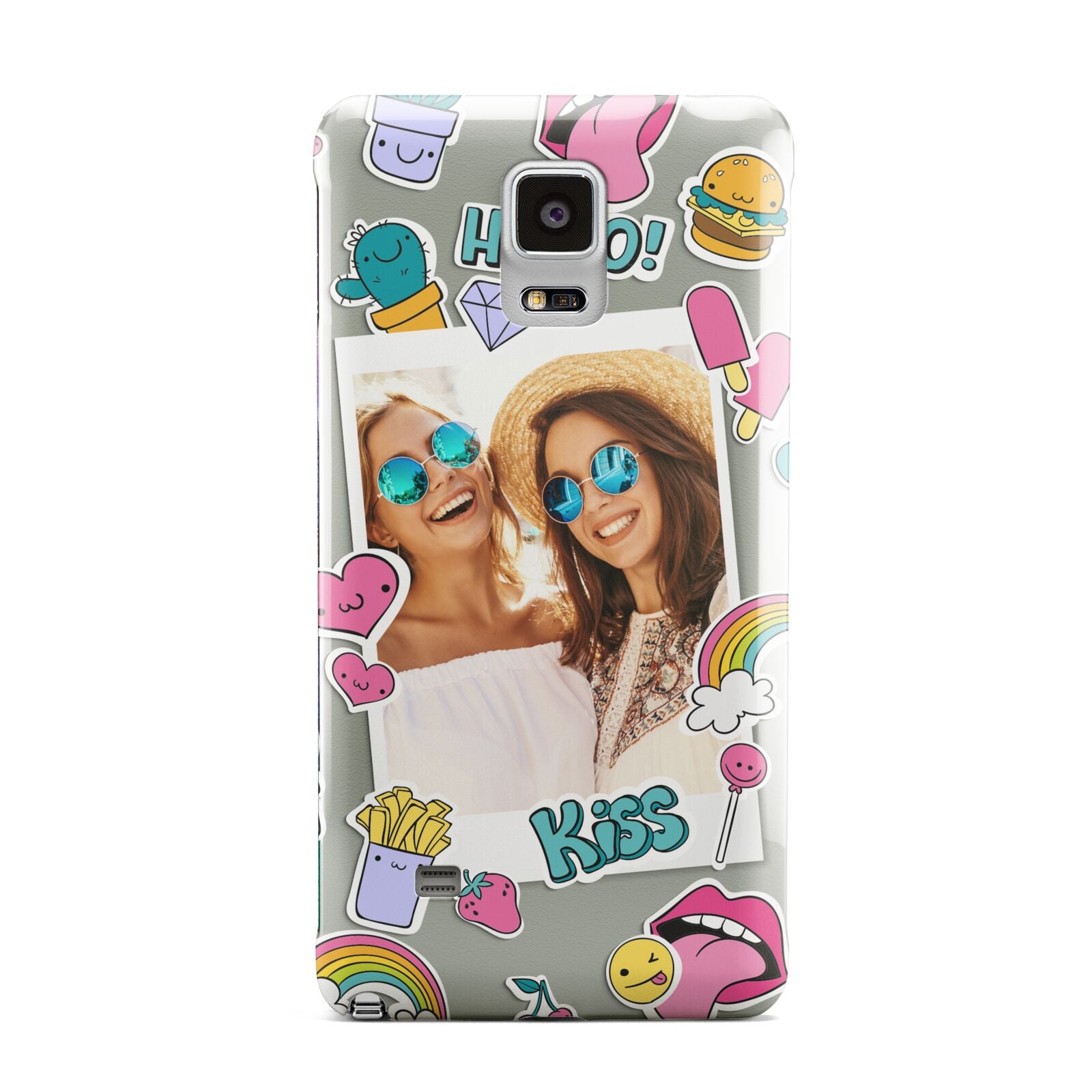 Photo Cute Stickers Samsung Galaxy Note 4 Case