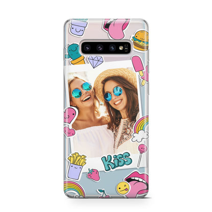 Photo Cute Stickers Samsung Galaxy S10 Case