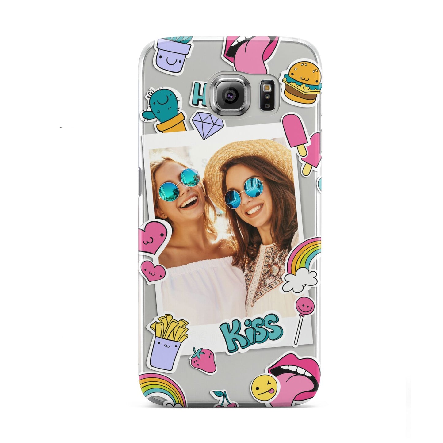 Photo Cute Stickers Samsung Galaxy S6 Case