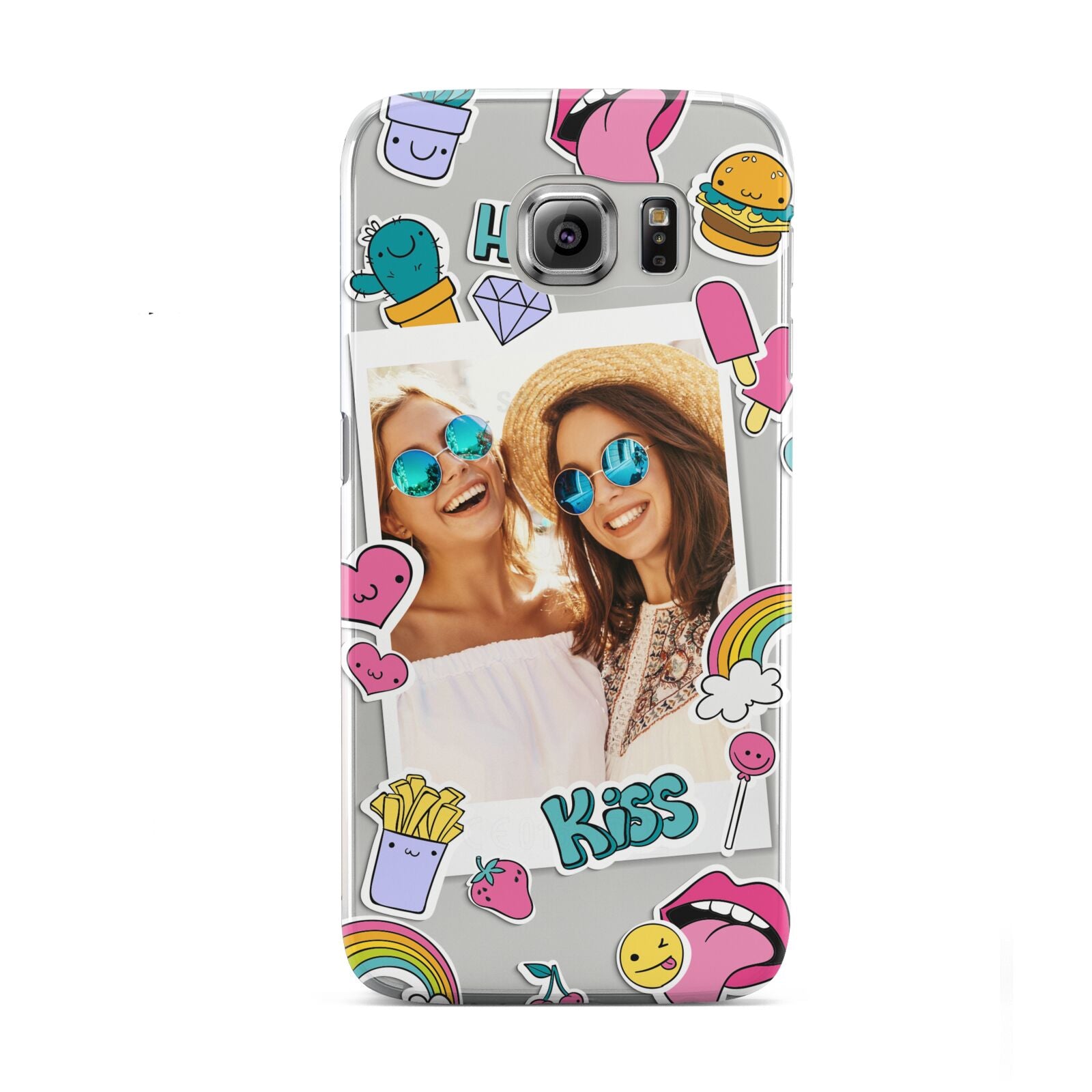 Photo Cute Stickers Samsung Galaxy S6 Case