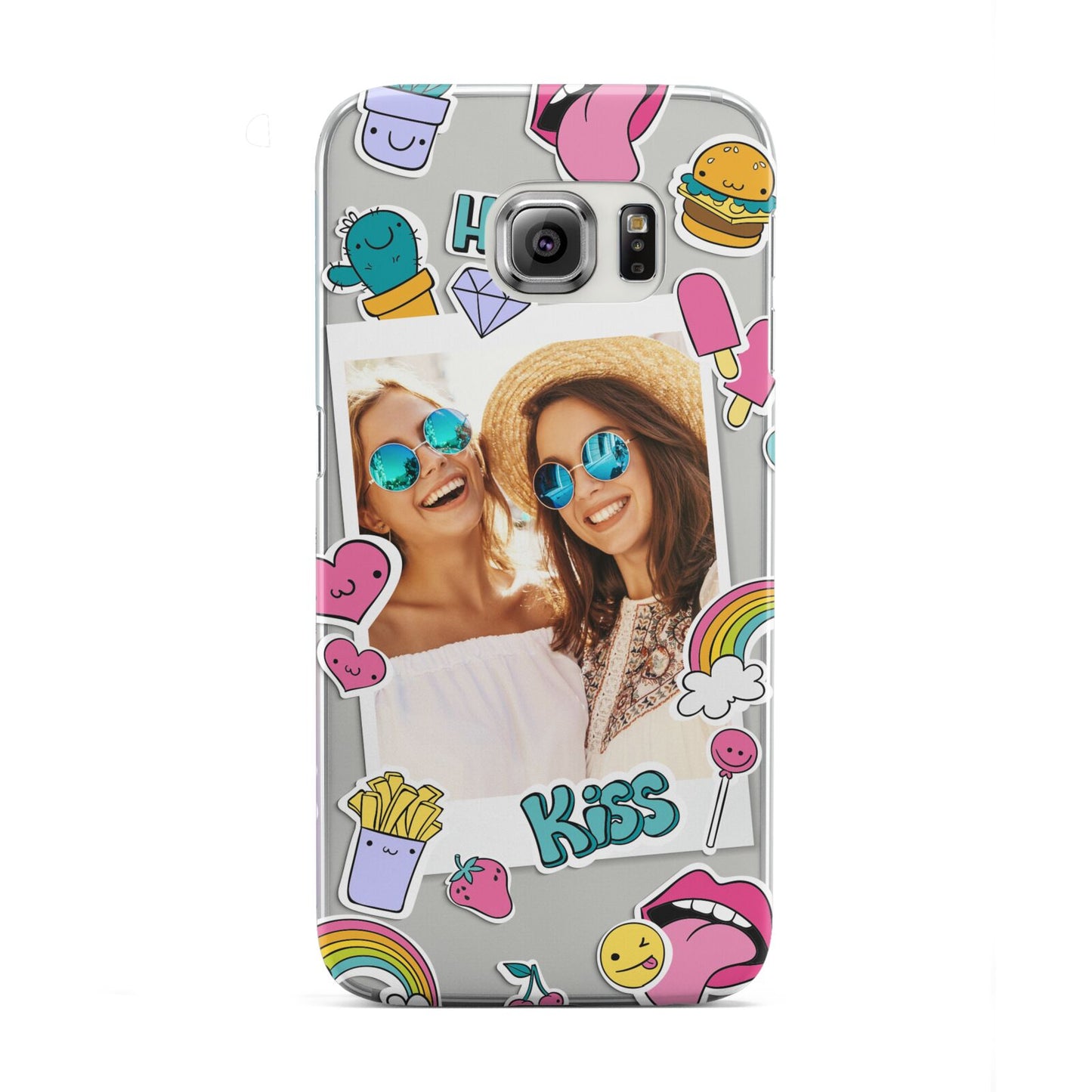 Photo Cute Stickers Samsung Galaxy S6 Edge Case