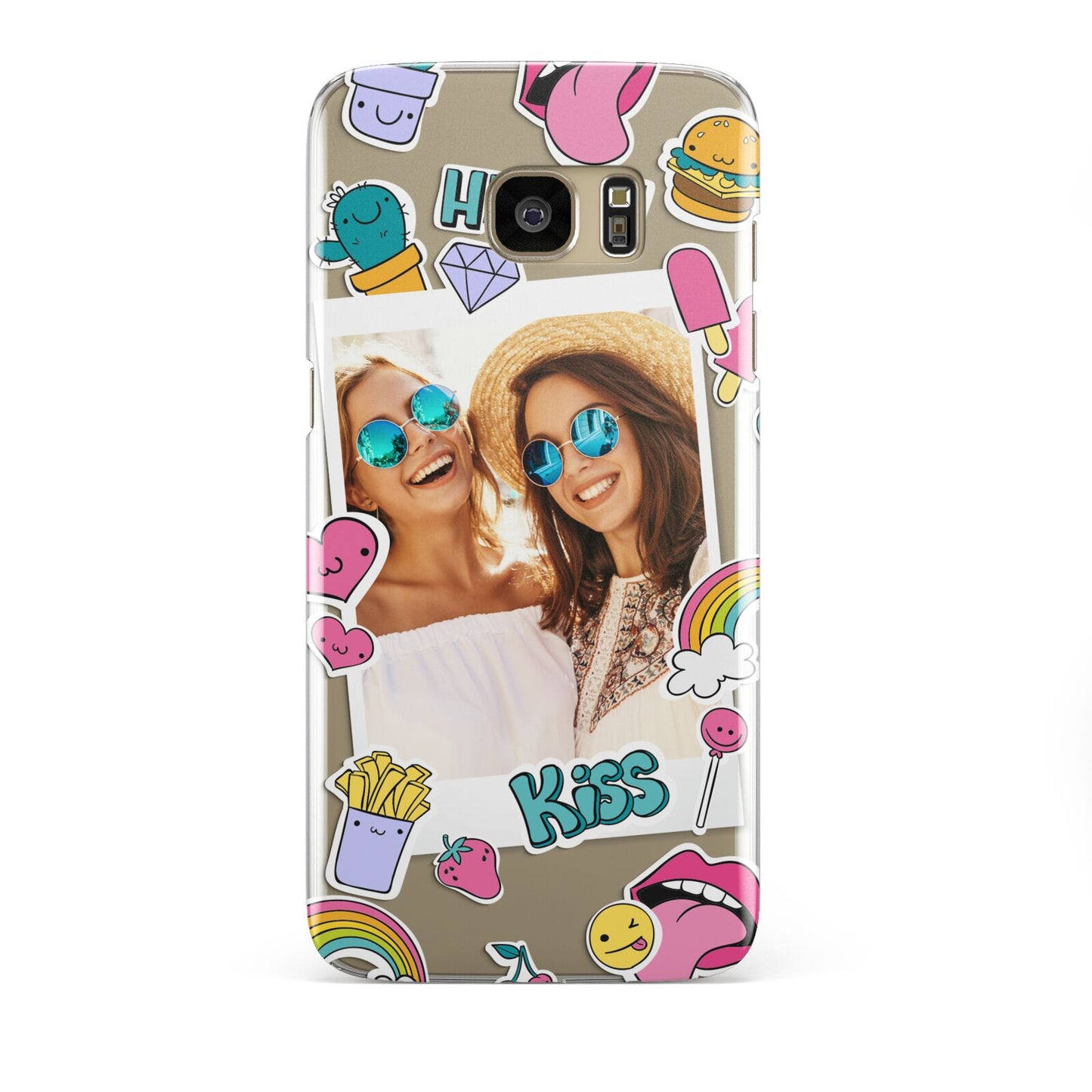 Photo Cute Stickers Samsung Galaxy S7 Edge Case