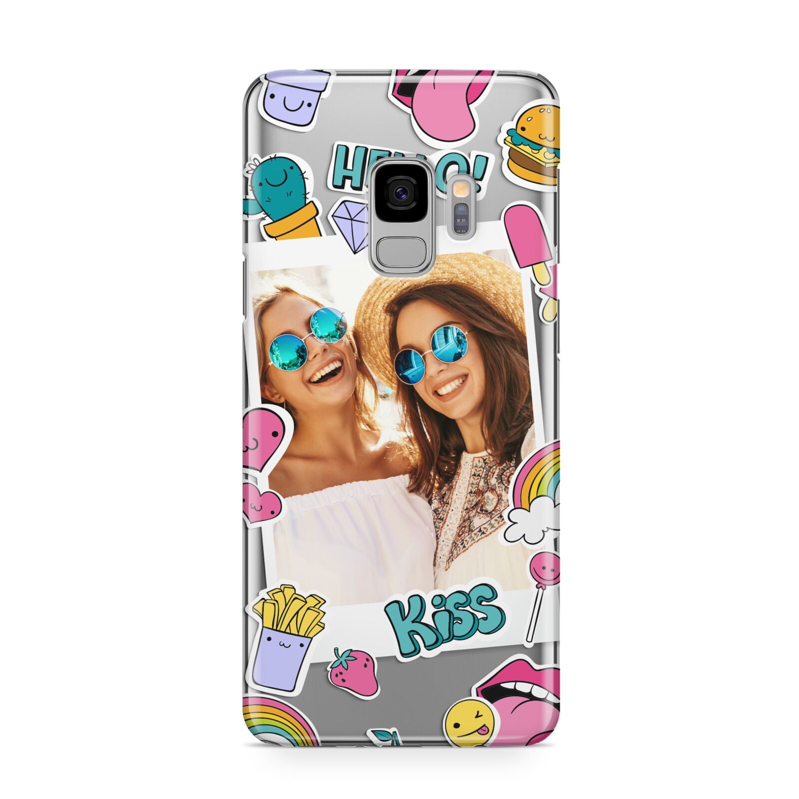 Photo Cute Stickers Samsung Galaxy S9 Case
