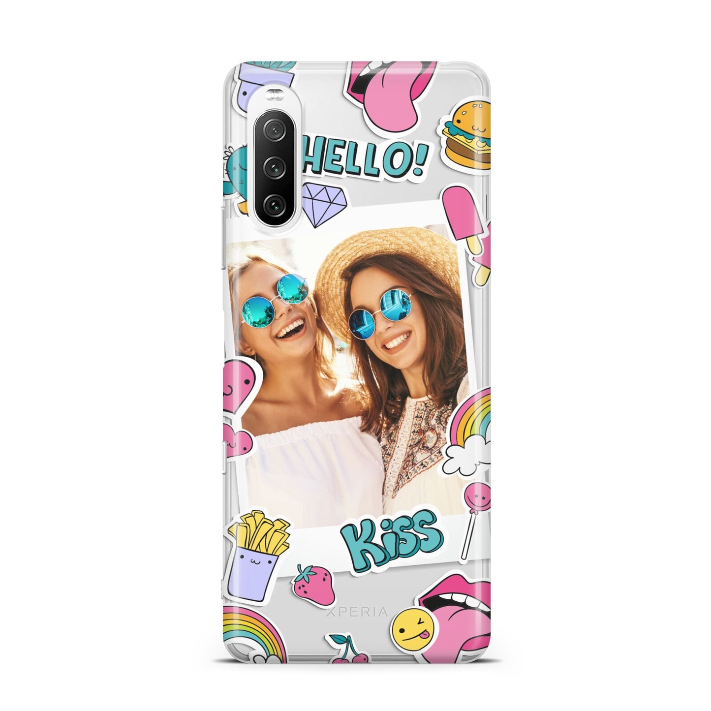 Photo Cute Stickers Sony Xperia 10 III Case