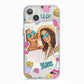 Photo Cute Stickers iPhone 13 TPU Impact Case with White Edges
