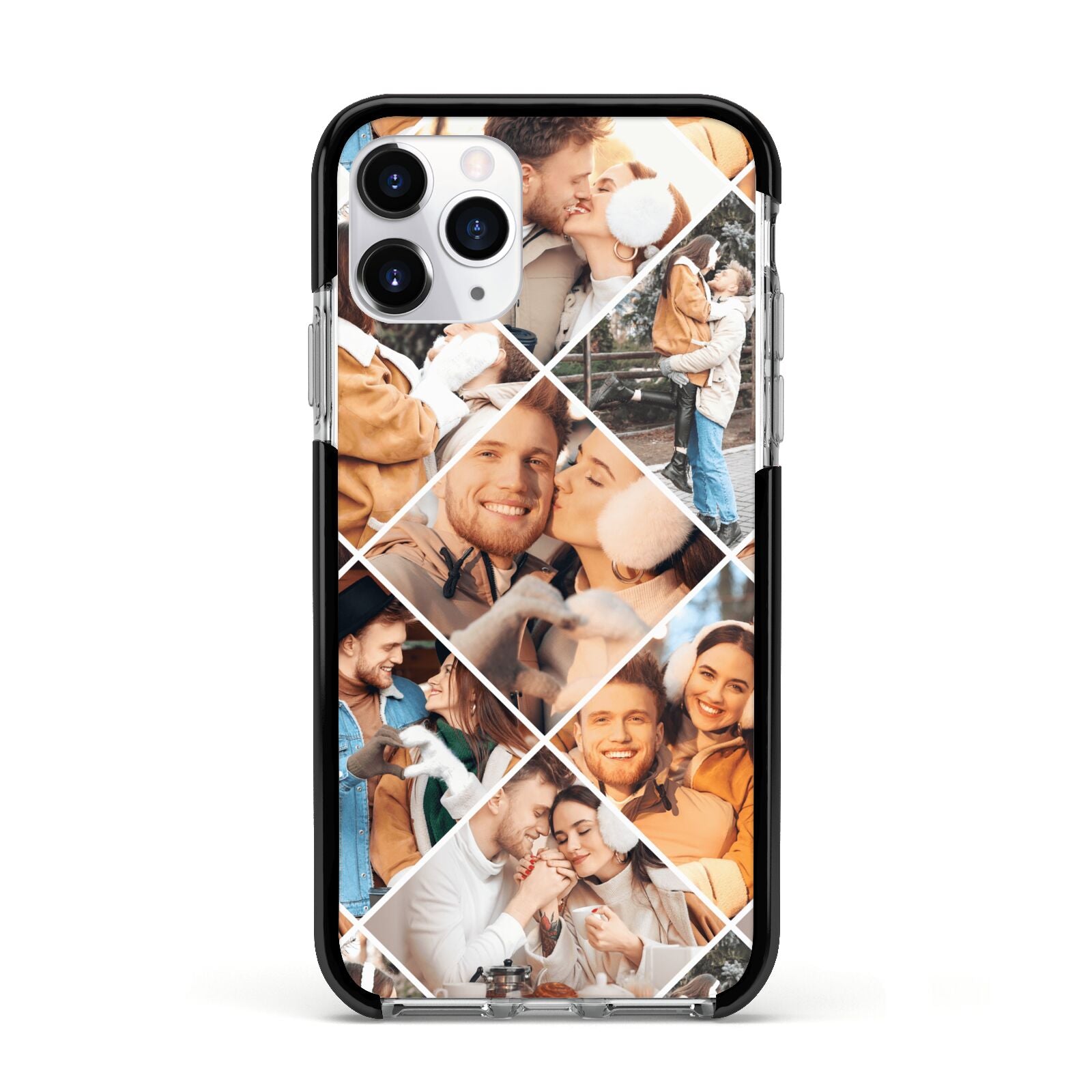 Photo Diamond Apple iPhone 11 Pro in Silver with Black Impact Case
