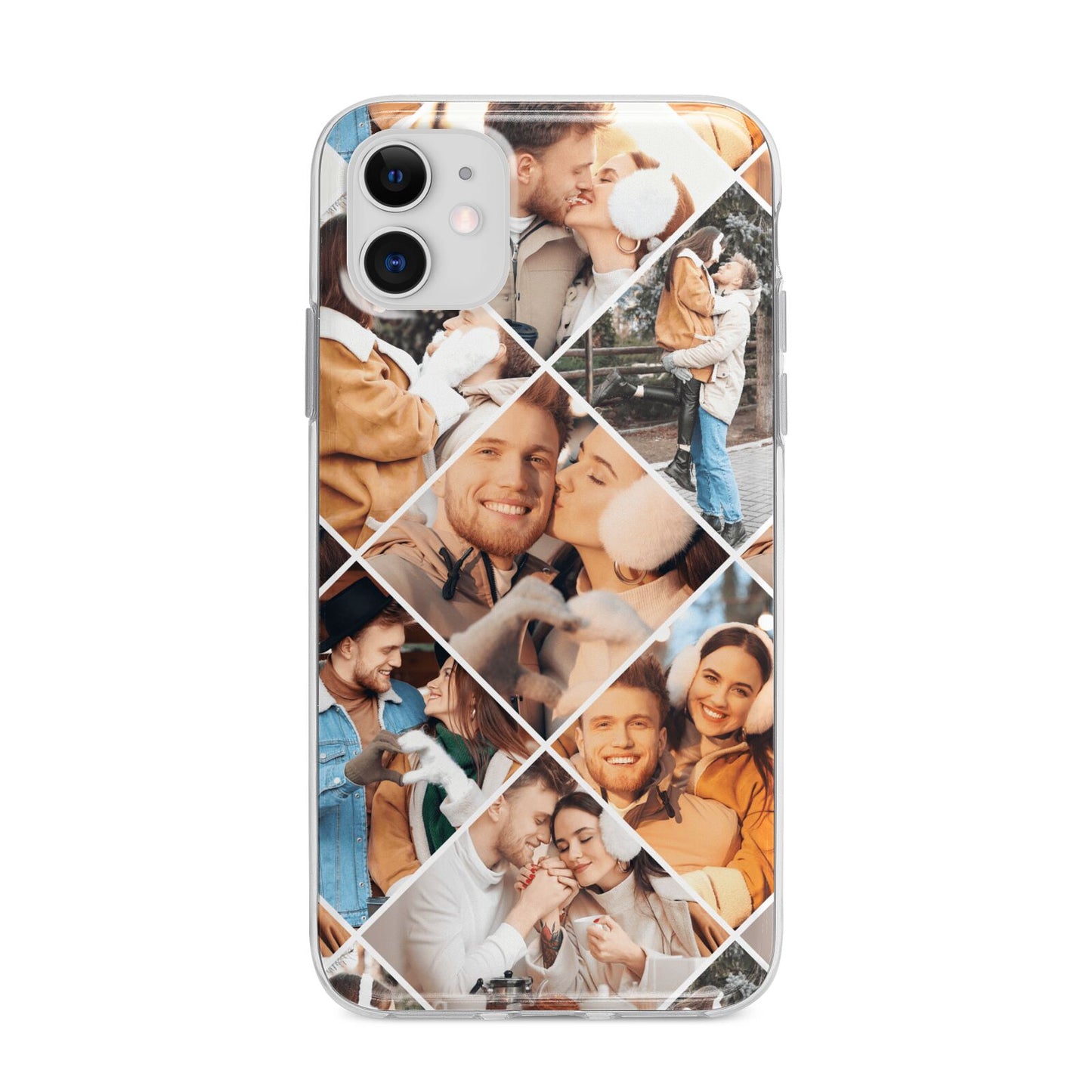 Photo Diamond Apple iPhone 11 in White with Bumper Case