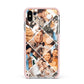 Photo Diamond Apple iPhone Xs Max Impact Case Pink Edge on Silver Phone