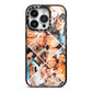 Photo Diamond iPhone 14 Pro Black Impact Case on Silver phone