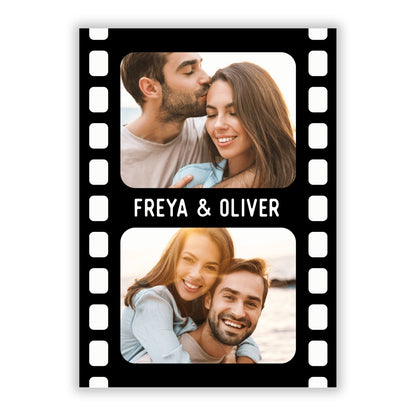 Photo Film Personalised A5 Flat Greetings Card