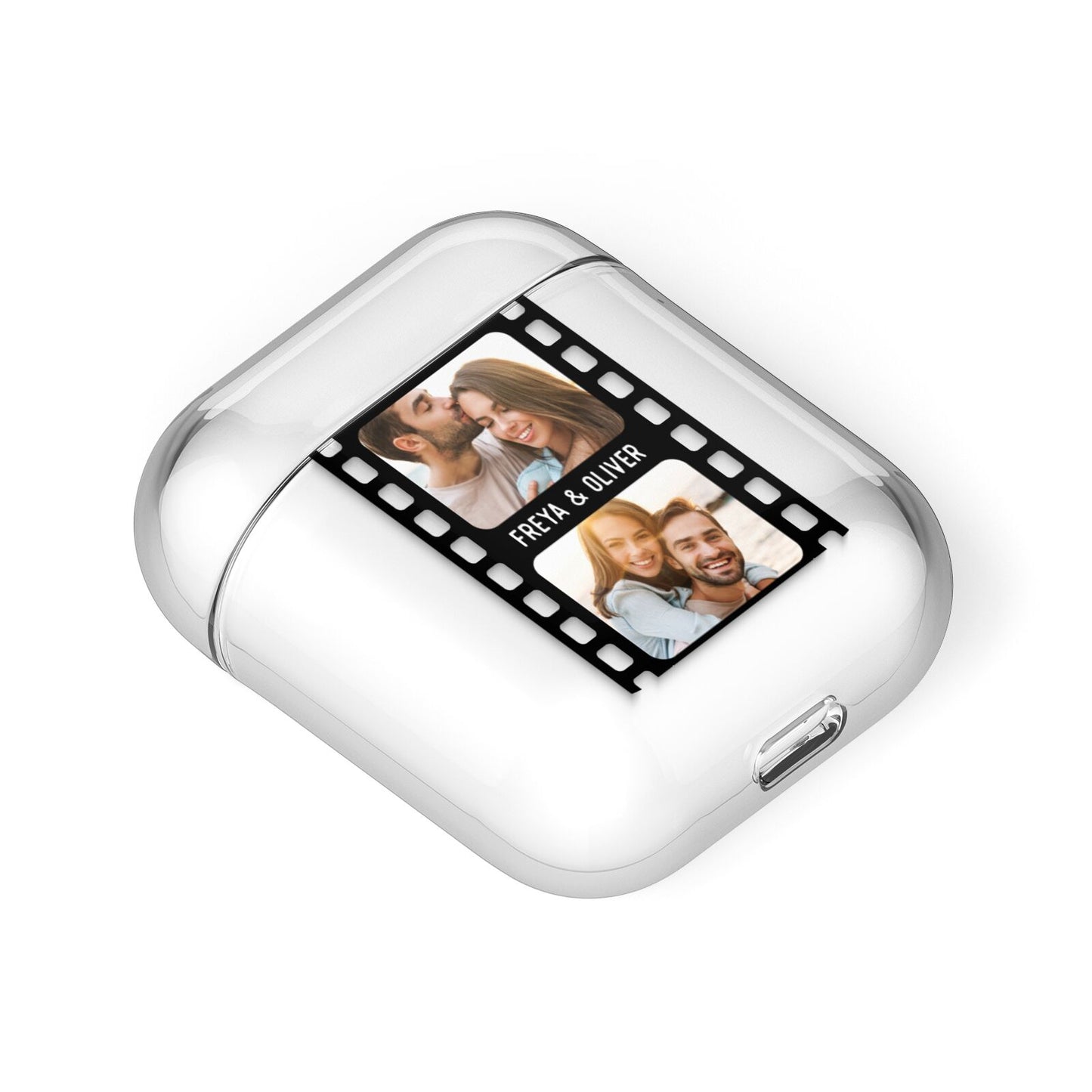 Photo Film Personalised AirPods Case Laid Flat