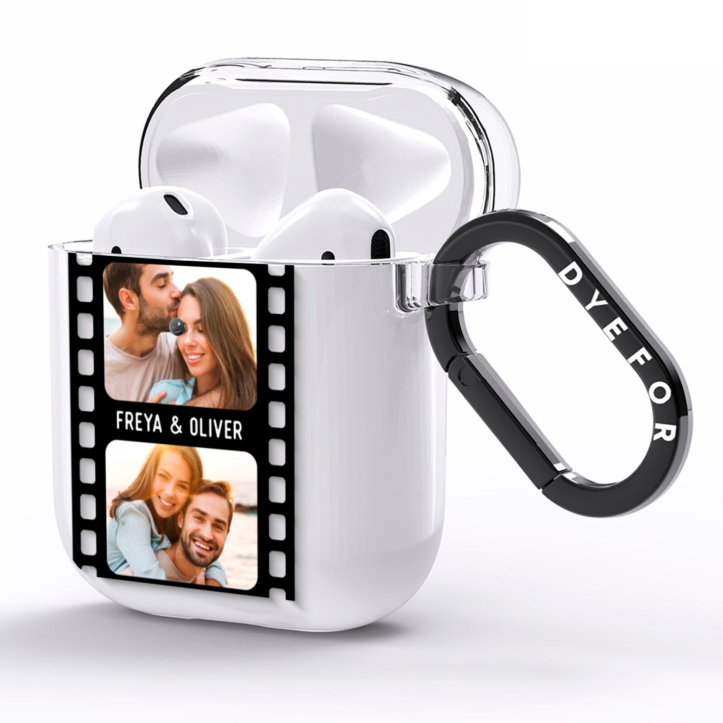 Photo Film Personalised AirPods Clear Case Side Image